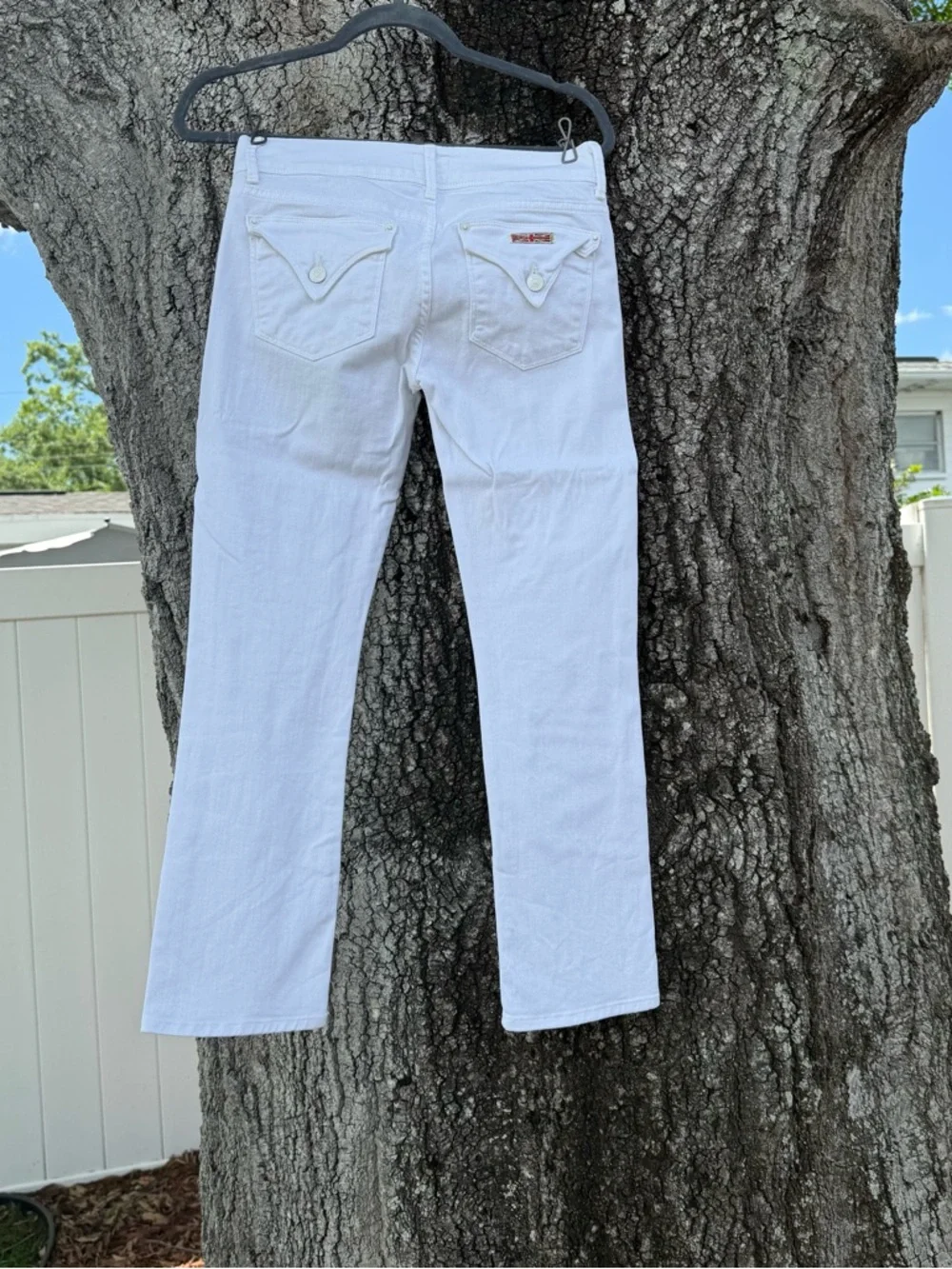 Hudson Jeans White Straight-Leg Women’s Jeans RN#107906 size 26 - Picture 4 of 10